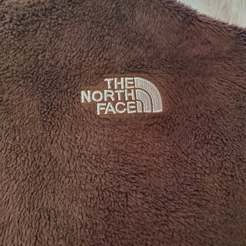 NORTH FACE BROWN FURRY FULL ZIP JACKET - Picture 5 of 16